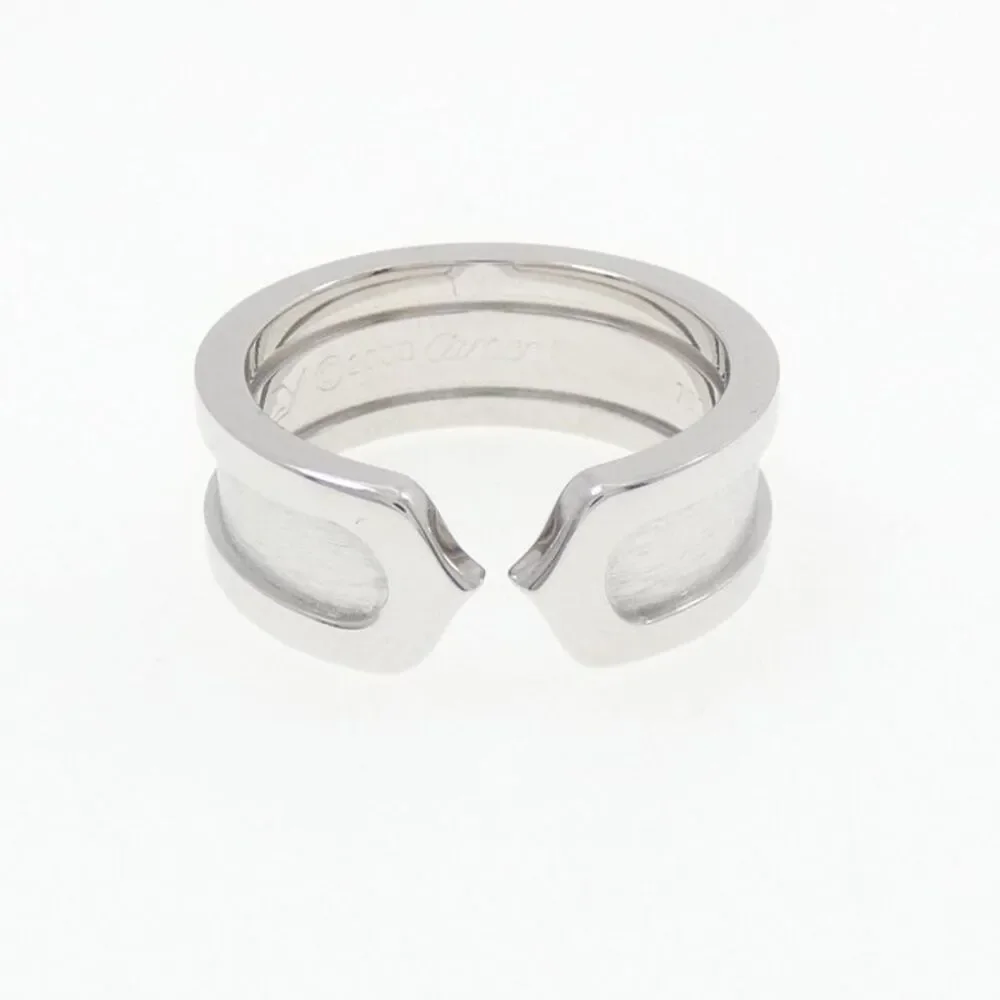 Cartier C2 750 White Gold Ring Size 6